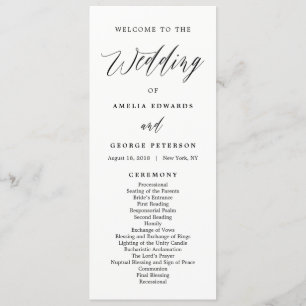 COULEUR MODIFICATIVE Mariage Cérémonie Programme M