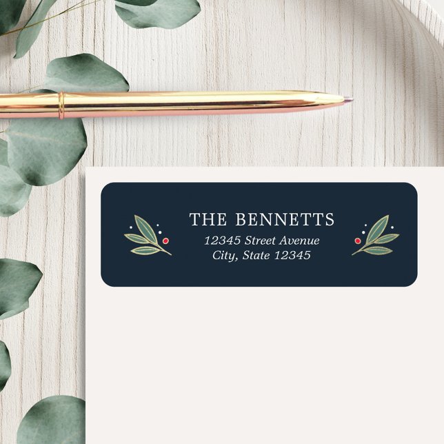 COULEUR MODIFIÉE Étiquettes de adresse de Noël (Créateur téléchargé)