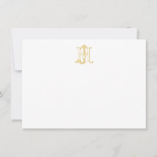 COULEUR MODIFIÉE JM Monogramme MJ Monogramme Carte