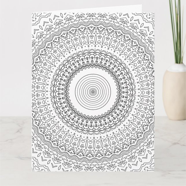 couleur moi méditation doodle carte de voeux (Devant)