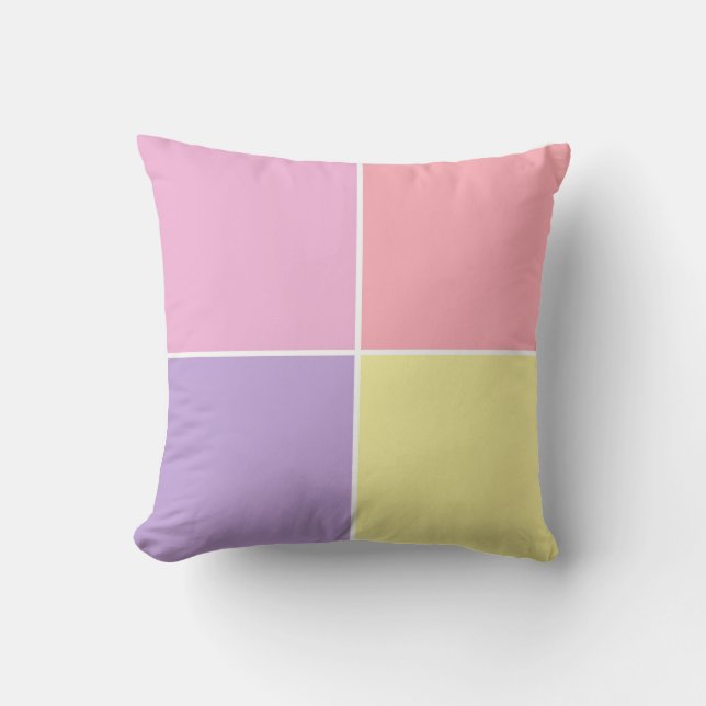 Couleur pastel oreiller à projecteur (Recto)