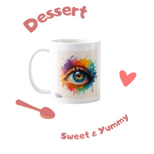 Couleur Peint Abstrait Café Mug