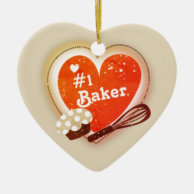 Couleur personnalisée #1 Boulanger ornement arbre  (Devant)