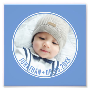 Couleur personnalisée avec photo et texte personna