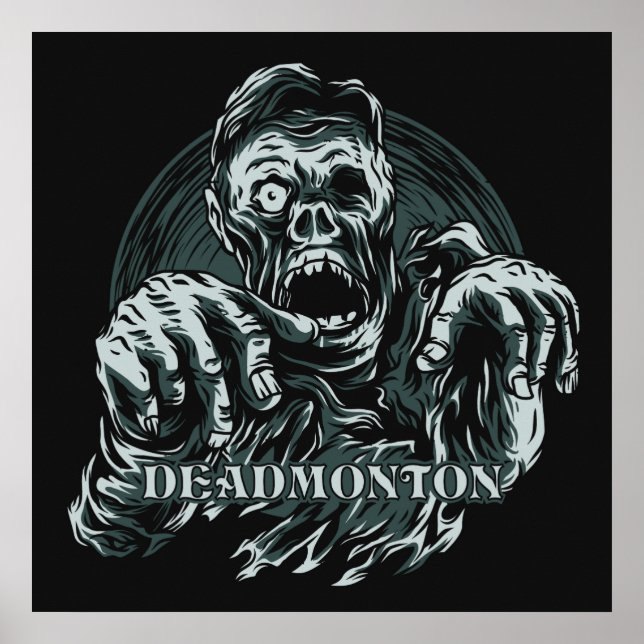 Couleur personnalisée DEADMONTON poster Zombie (Devant)