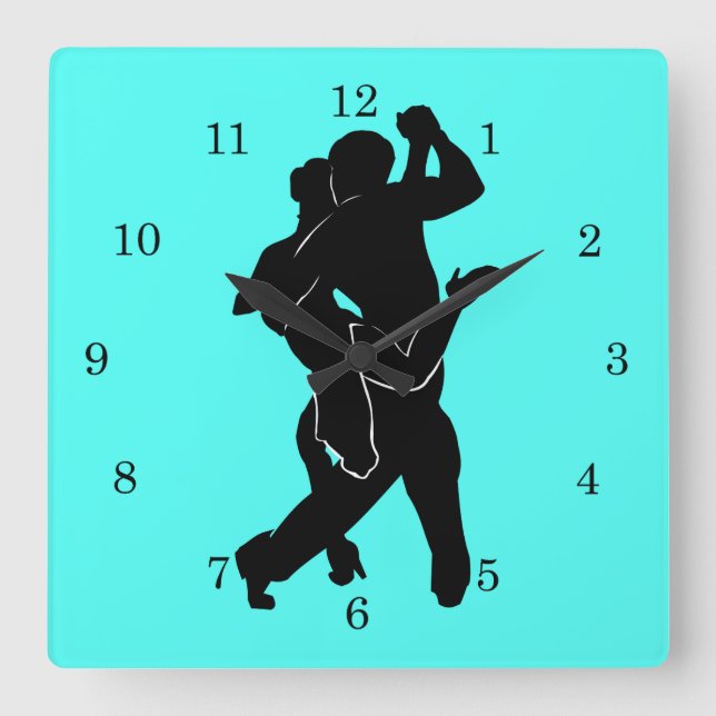 Couleur personnalisée Horloge murale Danseurs Tann (Recto)