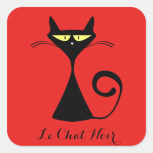 Couleur personnalisée Le Conversation Noir Sticker