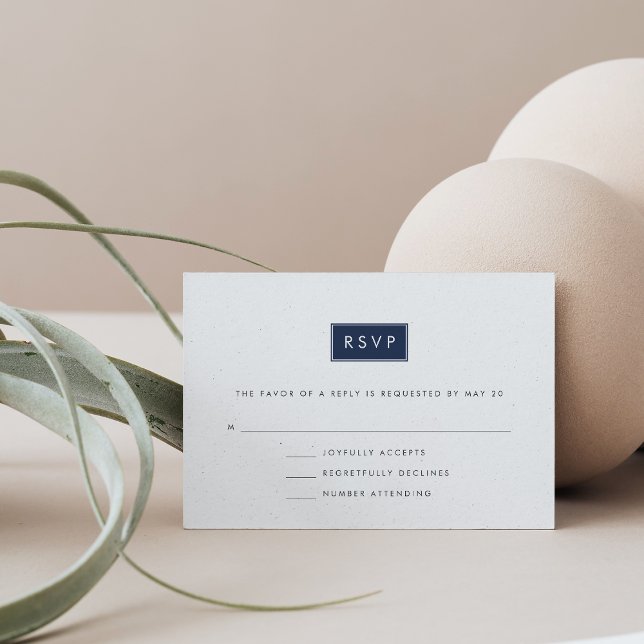 Couleur Personnalisée Réponse Mariage Moderne RSVP (Créateur téléchargé)