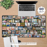 Couleur personnalisée simple Collage photo 60<br><div class="desc">Créez votre propre tapis de bureau photo en utilisant ce modèle de collage photo facile à télécharger avec 60 images de différentes formes et tailles et votre choix de couleur arrière - plan pour les lignes de grille (en noir). Ajoutez du texte comme superposition pour personnaliser avec un nom, un...</div>