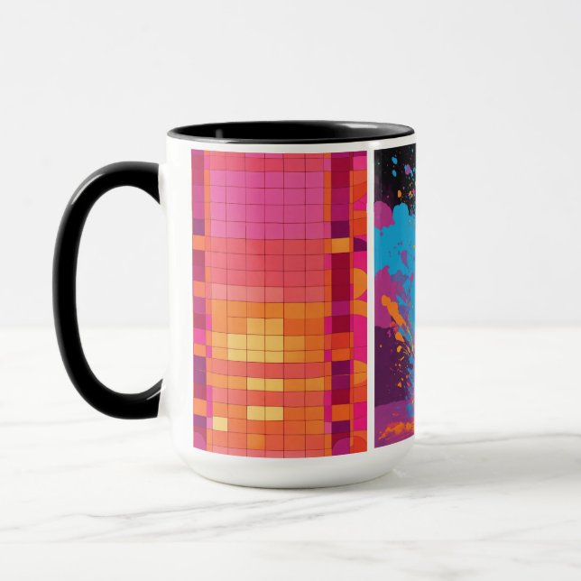 Couleur pleine fille tasse de café (Gauche)