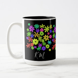 Couleur Pop Fleurs Cute Personnalisées Mug