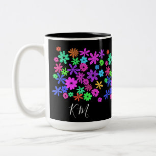 Couleur Pop Fleurs Cute Personnalisées Mug