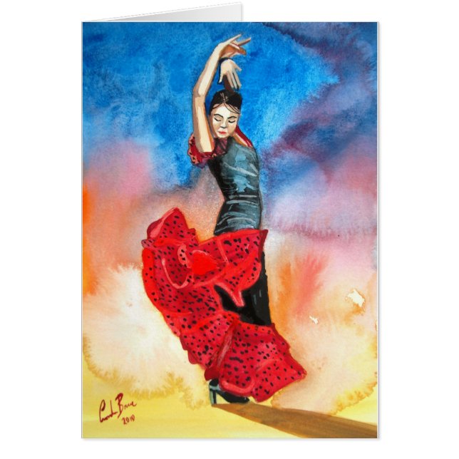Couleur pour aquarelle de DANSEUR de FLAMENCO (Devant)