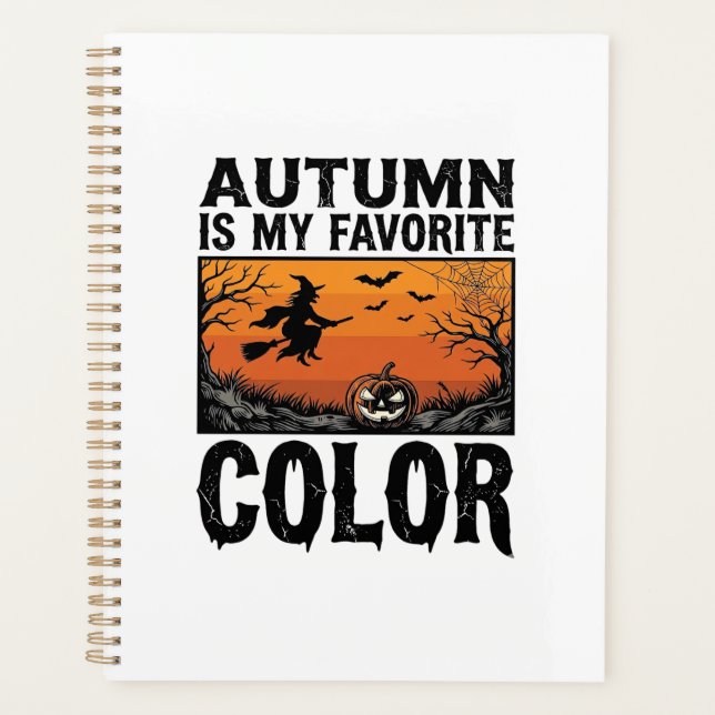 Couleur préférée d'automne Halloween Citrouille Ve (Devant)