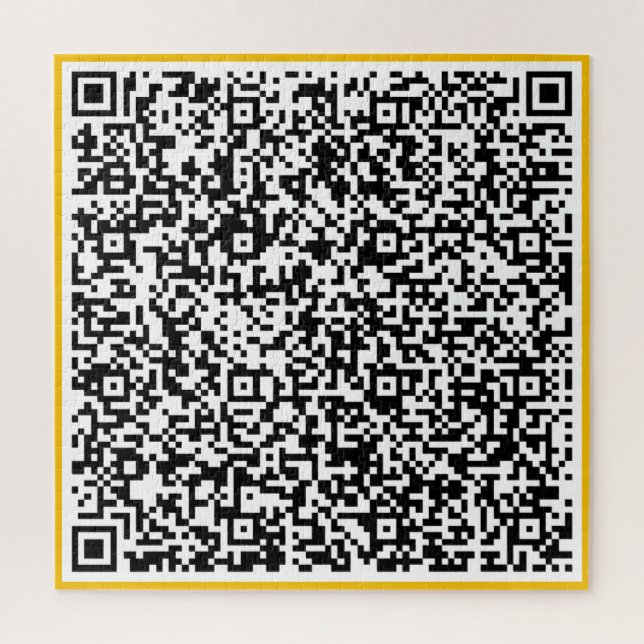 Couleur QR Code Puzzle Votre Message Surprise Cade (Vertical)