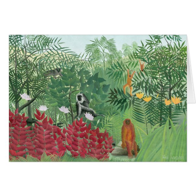Couleur restaurée Henri Rousseau Tropical Jungle A (Devant horizontal)