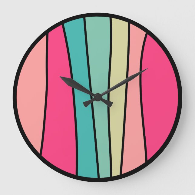 Couleur ronde Abstraite 160422(02), grande horloge (Recto)