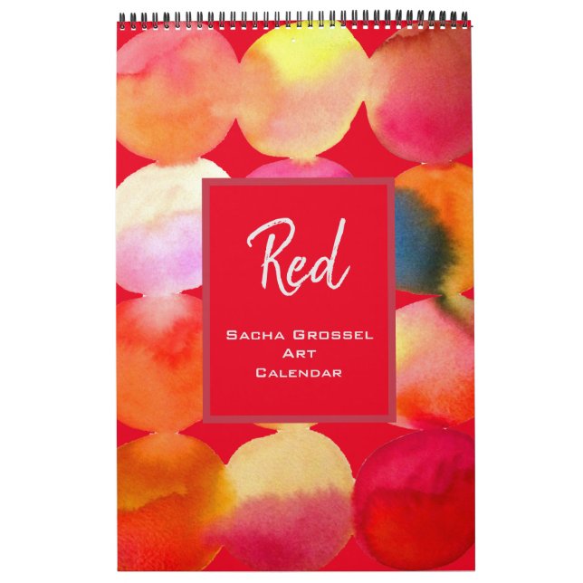 Couleur rouge - calendrier artistique de l'aquarel (Protection)