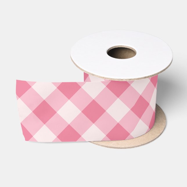 Couleur ruban en satin rose (Bobine)