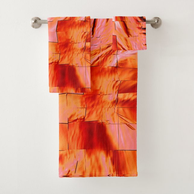 Couleur saumon visible en texture mosaïque douce s (En situation)