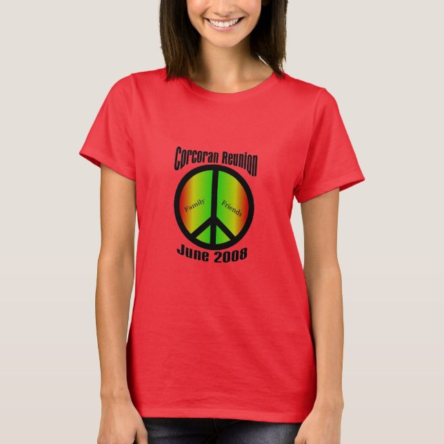 Couleur T-shirt de la Réunion de Corcoran (Devant)