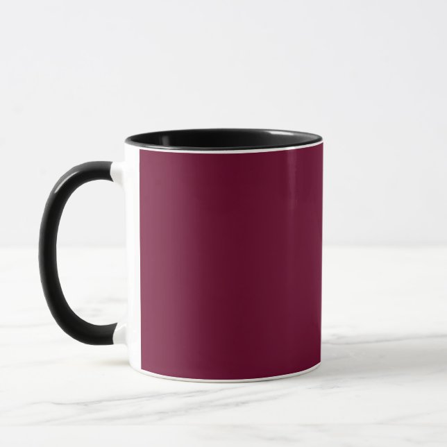 Couleur tendance - Bourgogne foncée - Mug de café (Gauche)
