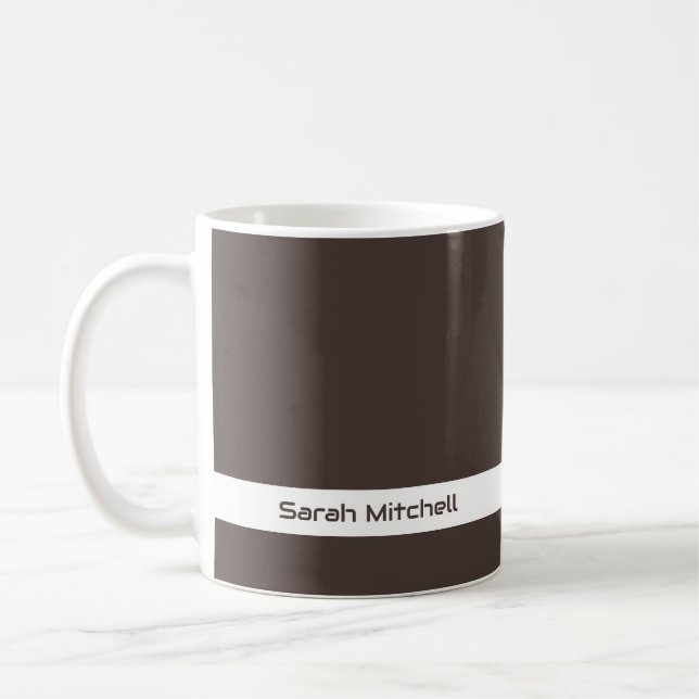 Couleur tendance - Café Nom Brown Mug (Gauche)