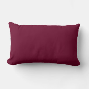 Couleur tendance - Coussin Lumbar bordeaux foncé