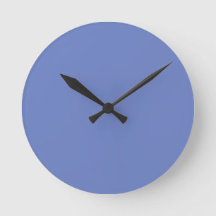 Couleur tendance - Horloge ronde bleu bijou