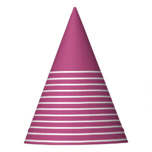 Couleur Tendance - Rayures Chapeau de Fête Baies R