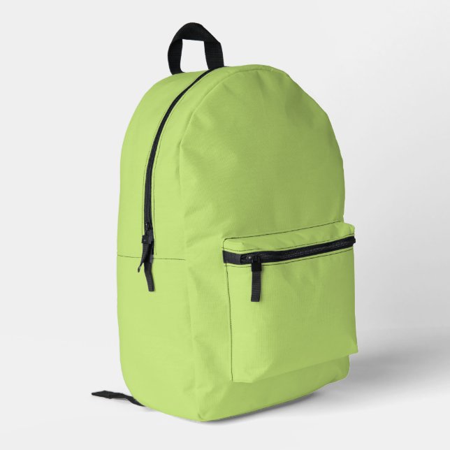 Couleur tendance - Sac à dos imprimé vert printemp (Coin arrière gauche)