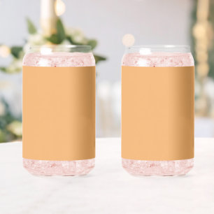 Couleur tendance Soft Orange Minimaliste Can Verre