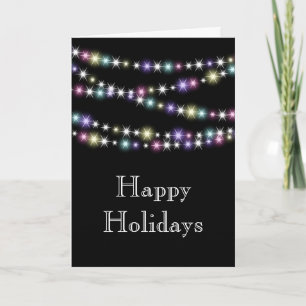 Couleur Twinkle Lights Bonne Carte de vacances