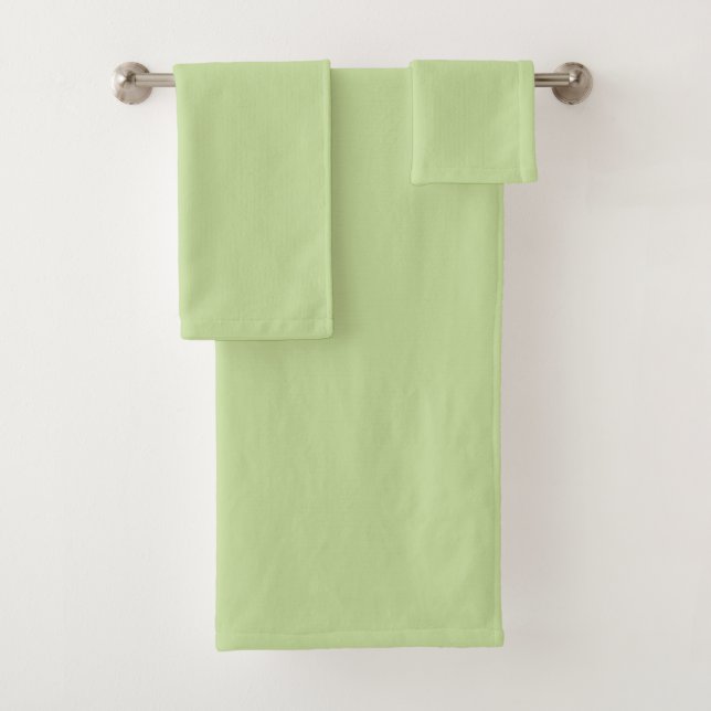 Couleur unie vert pomme pastel  (En situation)
