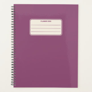 Couleur Vintage Simple Planificateur Annuel Minima