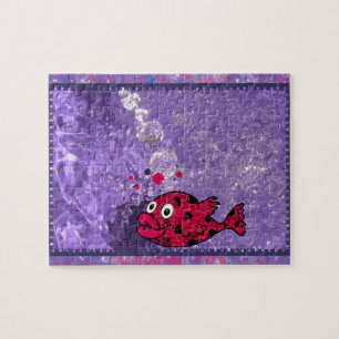 Couleur Votre Monde Bain Poisson Jigsaw Puzzle