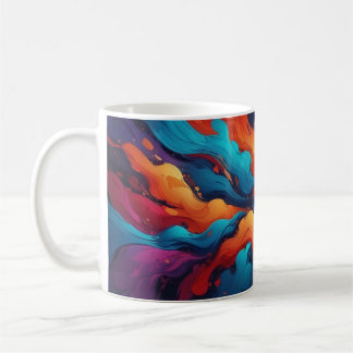 Couleurs Abstraites Couleurs de Mug Pop Style Art