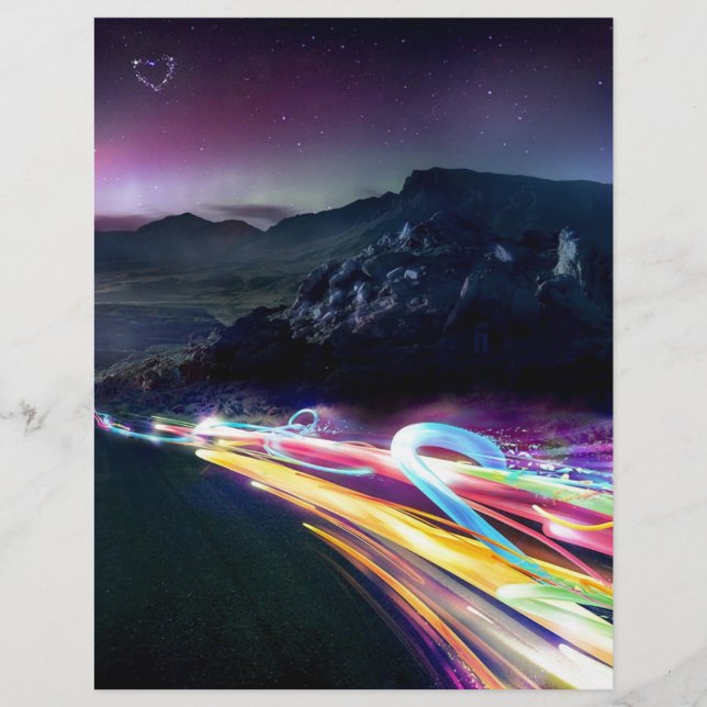 Couleurs Abstraites Northern Lights Road (Devant)
