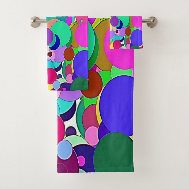 Couleurs Abstraites Serviettes de bain (En situation)
