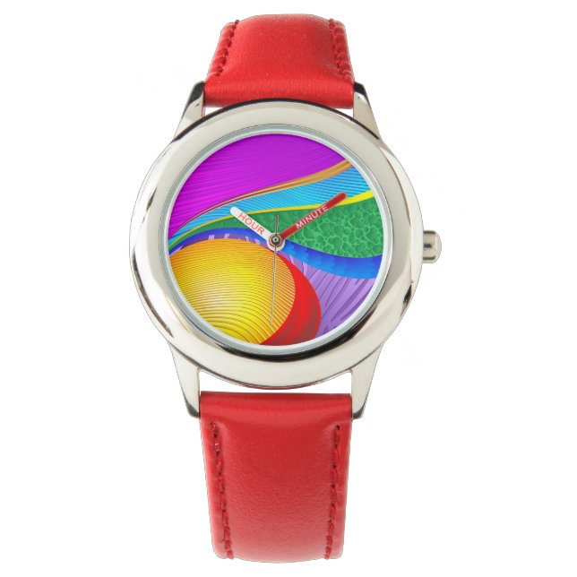 Couleurs arc-en-ciel Montres d'Imaginaire Abstrait (devant)