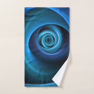 Couleurs bleu spirale 3D Art Abstrait fractal mode