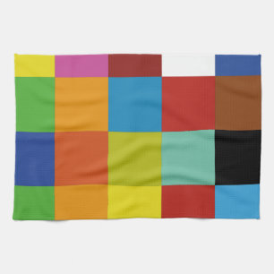 Couleurs Carrés des serviettes de cuisine