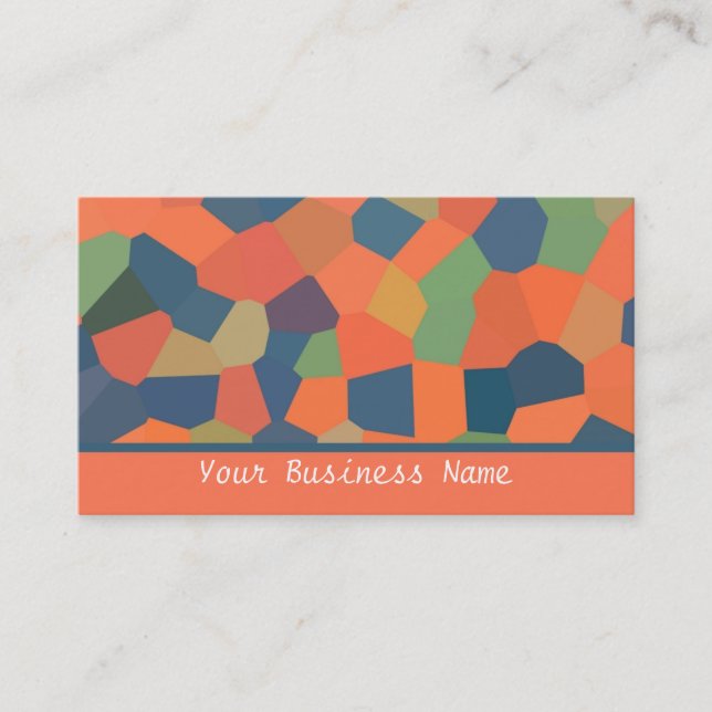 Couleurs chaudes Carte de visite Abstrait (Devant)