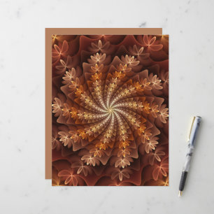 Couleurs chaudes, motif d'art fractal moderne psyc