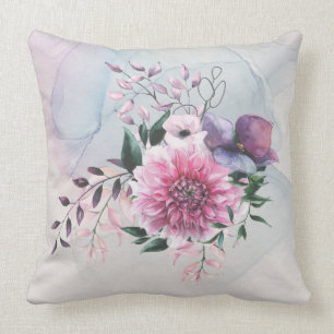 Couleurs Cool Dahlia Oreiller traditionnel