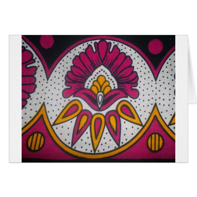 couleurs cool retro vintage africain traditionnel  (Devant horizontal)