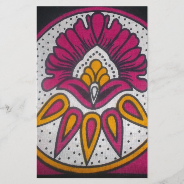 couleurs cool retro vintage africain traditionnel  (Devant)