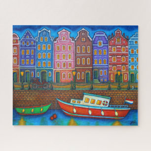 Couleurs d'Amsterdam par Lisa Lorenz Jigsaw Puzzle