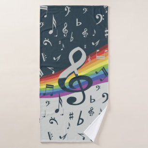 Couleurs d'arc-en-ciel de vague de clef triple