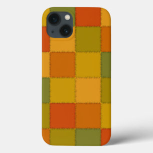 Couleurs d'automne coque ipad quadrillé